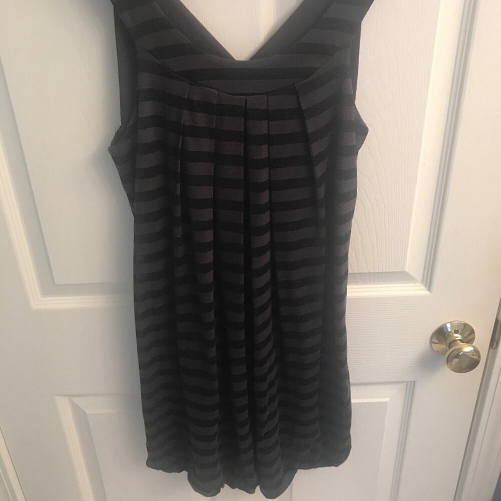 Ella Moss Striped Dress black and gray Small - Picture 4 of 4